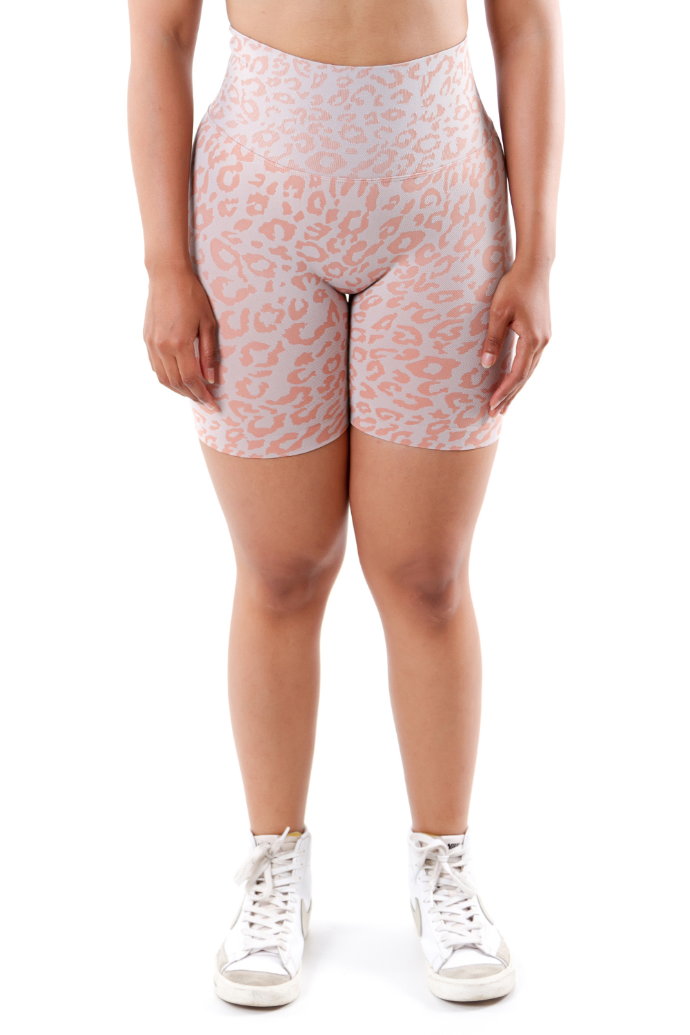 Leopard Print Scrunch Shorts